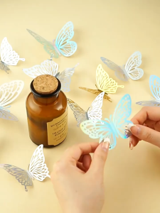 [HCM] Set 12 Bướm Dán Tường 3D-Trang Trí Tiệc và Nhà Cửa Dụng Cụ Chụp Hình -Joyee