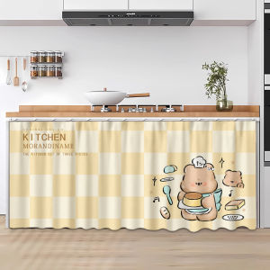 Tủ Bếp Không Cửa Màn Không Đục Lỗ Chống Thấm Nước Chống Thấm Dầu Chống Bụi Xả Kho Giấu Đồ Dùng Tủ Bếp Màn
