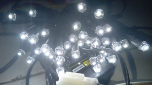 lampu seribu bintang DC 12volt full putih (bohlam 8mm)