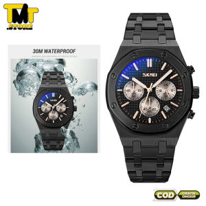 Jam Tangan Pria Terbaru Chrono Aktif Semua anti air Jam Tangan Analog Pria Tahan Karat Strap Baja