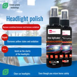 Car headlight decontamination spray lazy self-spray renovation agent car headlight repair agent cleaning restore lampshade scratch spray