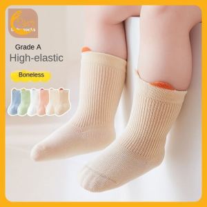 Kisss Baby ถุงเท้าเด็ก baby socks การออกแบบหูแมวน่ารัก ผ้าฝ้ายคลาส A ถุงเท้าผ้าฝ้ายทรงหลวมสำหรับเด็กแรกเกิด ถุงเท้าเด็ก