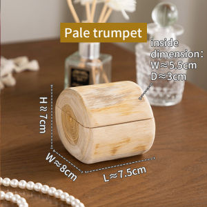 กล่องเก็บของ ใส่เครื่องประดับ ขนาดกระทัดรัด สีโอ๊ค ของฝาก ของตกแต่งโต๊ะทำงาน จัดเก็บของเล็กให้เป็นระเบียบ กล่องไม้เนื้อแข็ง