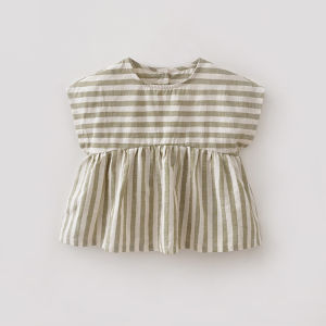 Marc&Janie | Breathable Linen Stripe Kids Top