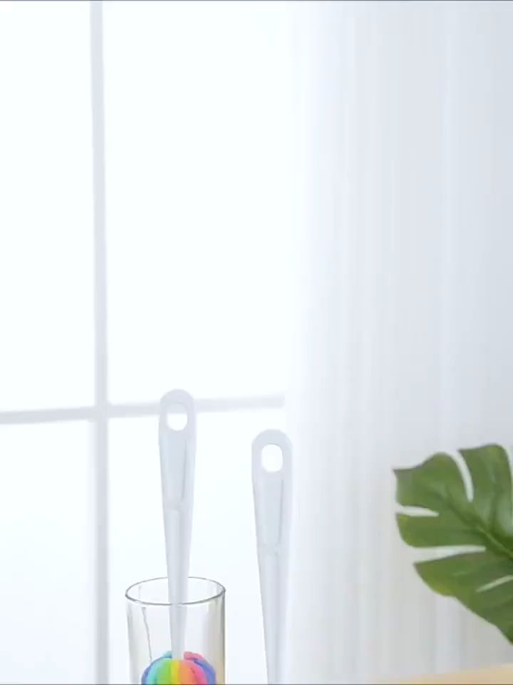 Cây Cọ Rửa Ly 7 Màu - Cọ Rửa Ly Bình Nước Bình Giữ Nhiệt 7 Màu Cầu Vồng Yêu Bếp Nghiện Nhà VNM