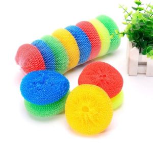 Spons Cuci Sabut Nylon Donat Alat Cuci Piring Perabotan Dapur Magic Scourer