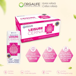 LEISURE CERNA - Soup Uống Dinh Dưỡng Công Thức Kiểm Soát Đường Huyết - Lốc 3 hộp x 200ml