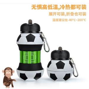 Outdoor Sports Silicone Folding Water Cup Portable Anti-fall Leaky Proof for Children And Adults Home Use Expandable Water Bottle