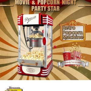 ZHUOLESHI | New Mini Child-friendly Ball-shaped Popcorn Machine