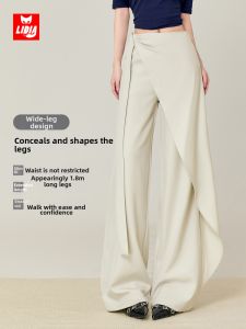 LIDIA | Irregular Bow Wide Leg Trousers