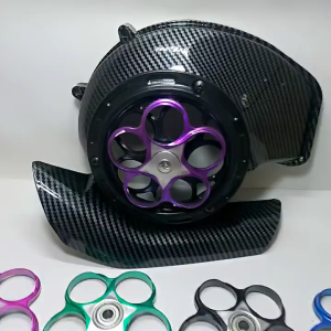 Rotor fan protection cover Rotor fan Pizel Fan 125Z Mio Besco Varoy Viatto Mespa CNC aluminum material.