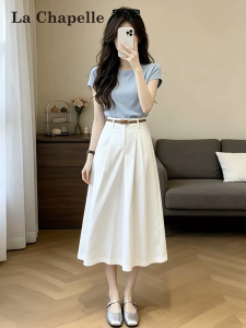 La Chapelle | Blue Summer Short Sleeve Slimming Set
