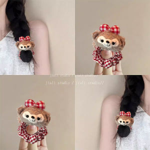 Cute Shirley Bear Hair Ties! Soft Adorable Travel Hair Bands Cartoon Duffy Bear Hair Accessories Travel Hair Clips