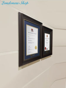 A4 Degree Certificate Frame Australian New Zealand University Graduation Frame European Style Long Rectangle Solid Wood Frame