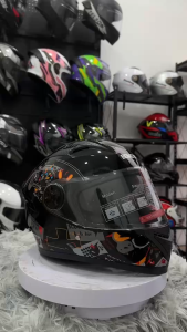 AP Premium รุ่นใหม่ หมวกกันน็อก เต็มใบ กันลม 2 ชั้น ลายกราฟฟิคสุดเท่ ฟรีไซส์ หมวกกันน็อครุ่น 557 ลายพิเศษ