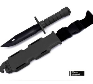 Artificial Nepal Dog Head Knife Rubber Soft Knife Tactical Knife Field Training Props Knife Drill Axe without Cutting Blade