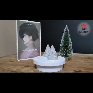 Christmas Tree Night Lights Iceberg LED Light Desktop Bar Atmosphere Light Romantic Iceberg Decorative Lamp Christmas Lights Colorful Plastic Crystal Lamp