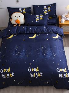 Tối giản Đêm hiện đại Bầu trời Mặt trăng Hoa văn Vỏ chăn cho Kích thước đơn và đôi Sợi hóa học Pha trộn Ký túc xá sinh viên Sử dụng