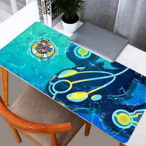 Potdemiel | Rubber XXL Pokemon Primal Kyogre & May PC Mousepad 90x40cm Gamer Durable Gaming Mouse Pad Desk Keyboard Mat Computer Laptop Mat