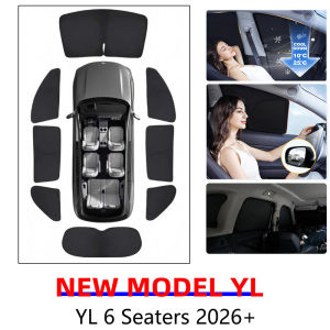 For Tesla New Model Y YL 2026 Sun Shade Front Rear Side Window Privacy Sunshade Windshield Visor Outdoor Camping Blind Shading