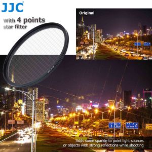 JJC 67mm 4/6/8 Line Star Filter HD Optical Glass Starburst Filter for Canon RF 24-105mm F4-7.1 IS STM LensSony E 18-200mm F3.5-6.3 OSS LensFujifilm XF 70-300mm F4-5.6 R LM OIS WR Lens & More DSLR Mirrorless Camera Lenes With 67mm Thread