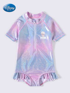 Disney Childrens Swimming Suit Set Baby Girl Small Princess Swimwear Summer 2025 Kids Sport Fitness Fans Goods Online Exclusive