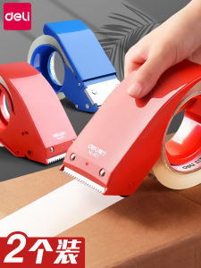 เครื่องซีลโลหะขนาดใหญ่ Deli โปร่งแสง เครื่องตัดเทป อุปกรณ์ซีลผ้ากระดาษกว้าง บรรจุภัณฑ์ เครื่องซีลกล่องจําเป็น