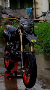 Decal/Stiker crf 150L WR155/Gordon/ DTracker /KLX BF full body(Bisa ganti warna+nama+no)