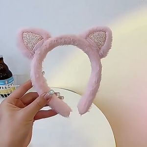 Bando Bulu Karakter Telinga Kucing Glitter Bando Anak Remaja Dan Dewasa Motif Telinga Cat Gliter Headband Ear Cat Bandana Bondu Kekinian Aksesoris Rambut LOOKIS