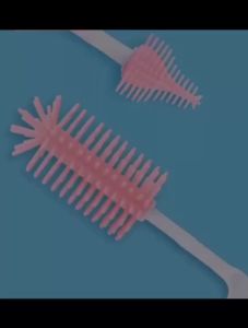 [READY STOCK] 3in1 Set Baby Soft Silicone Bottle Brush 360°Degree Food Grade Cleaning Milk Bottle