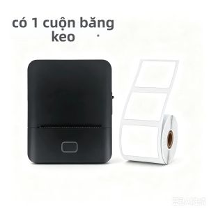 SK20 Bluetooth Máy In Nhãn Nhiệt 20-50mm Inkless Mã Vạch QR Code Maker DIY Họa Tiết Máy In Hóa Đơn Với 1 Cuộn Nhãn