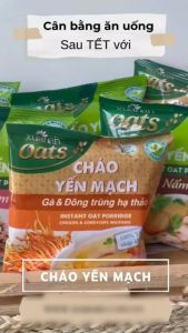 Thùng 30 Gói Cháo Yến Mạch Thịt Gà & Đông Trùng Hạ Thảo Xuân An Gói 40G (Tặng Kèm 5 Gói)