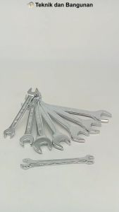 Kunci Pas Set Fukung Metric 8pcs (6mm~22mm) - Open End Wrench dengan Deskripsi Lengkap