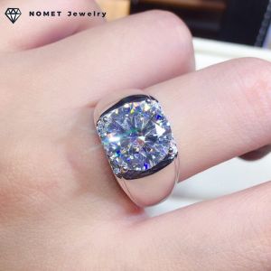 【Hot Sale+Ready Stock】Fashion Luxury 5 Carat Moissanite Diamond Adjustable Ring Women Jewelry Wedding Christmas Gift