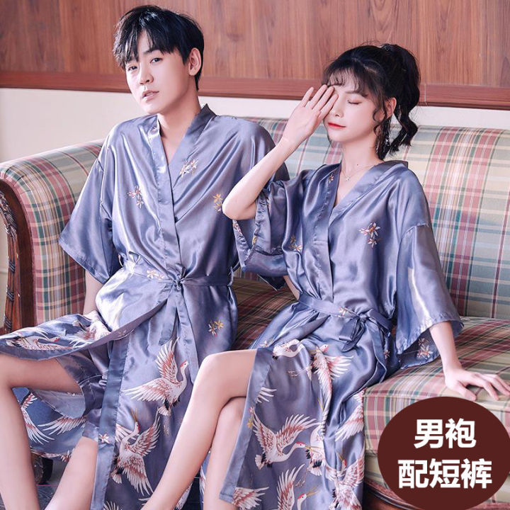 Váy ngủ kèm áo choàng chất lụa mềm mại M118 VINGO - Vingo Việt Nam