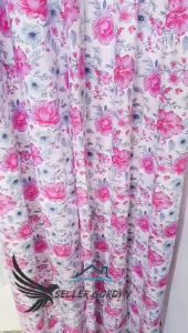 Gorden Jendela Pintu Kamar Aesthetic Hordeng Satu Set Plus Poni Loster Motif Bunga Sakura