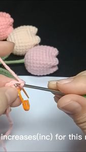 EmmAmy® DIY Crochet Flowers Kit with Yarn Knitting for Beginners With Video Tutorials Knit Tool Crochet Potted Plant Decoration