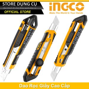 Dao rọc giấy cao cấp INGCO HKNS16518 HKNS16618 HKNS16538 30001 | Dao trổ cắt giấy