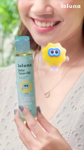 Loluna Baby Minyak Telon Extra Oil Hangat Usir Nyamuk untuk Bayi Kulit Sensitif