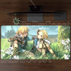 Bandai | Gaming Zeldas of Legends XXL Mouse Pad PC computer Keyboard overlock HD Printing Mousepad Large Carpet Office Non-slip Desk Mat