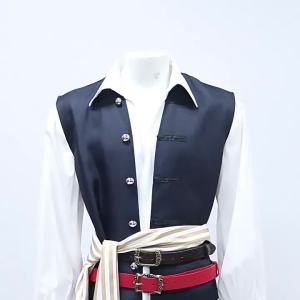 Halloween Carnival Movie Pirates of the Caribbean: Captain Jack Stage Costume Performance Wear cosplay Mens Clothing