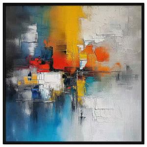 Tranh trừu tượng sơn dầu. Tranh treo tường dán tường Canvas. CGI-277
