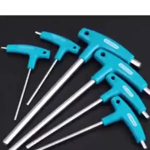 1pc T-shaped Flat Head Hex Wrench with Handle - An Ergonomic Handle A High-quality Hex Tool for Bicycle Maintenance and Repair