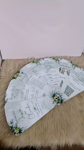 WEDDING INVITATION FAN by KraftsNLayouts