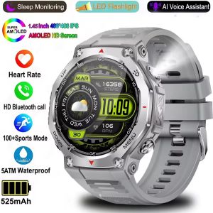 For Amazfit T-Rex 3 Ultra GPS Smart Watch for Men Women 5ATM Swim Waterproof Flashlight New SmartWatch Phone Call 100+Sport Mode