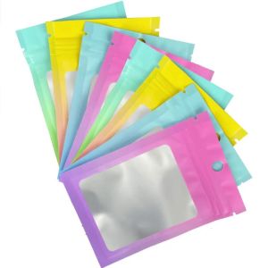 100pcsMini Transparent Jewelry Packing BagResealable Ziplock Packaging Bags Nail Accessories Packaging Bags For Small Business