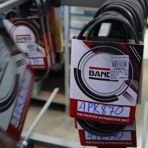 สายพานแอร์ 4PK-870 ยี่ห้อ BANDO (พัดลม/แอร์/ไดชาร์ท/เพาเวอร์) TOYOTA AE101110111