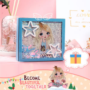 Bafada Washable Kids Makeup Toys Kit Princess Makeup Toys Portable Cosmetic Sets Storage Make Up Bag Makeup Box Gifts Skin Friendly Non-Toxic For Girls