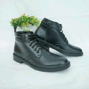 sepatu pdh pria tali dan resleting kilap dan doff jatah TNI polri scurity satpam