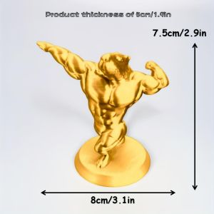 Cute Capybara Muscle Figurine Decorative Statue Adorable Desktop Display for Home and Office Perfect Gift